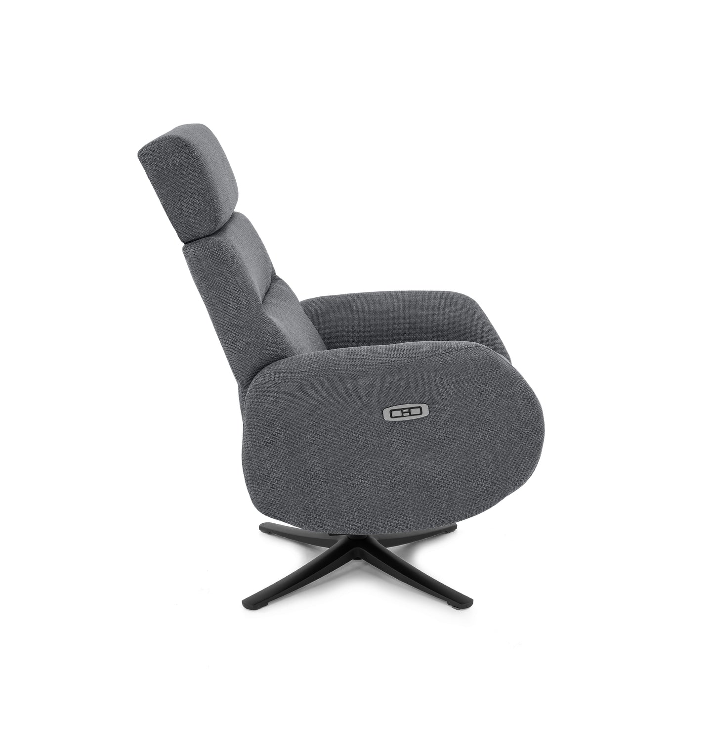 Sillón Relax Giratorio Marvin con 2 Motores Independientes | Cabezal Regulable en Altura y Posiciones | Botón Cierre Automático, Puerto USB y Tapizado Antimanchas Aquaclean
