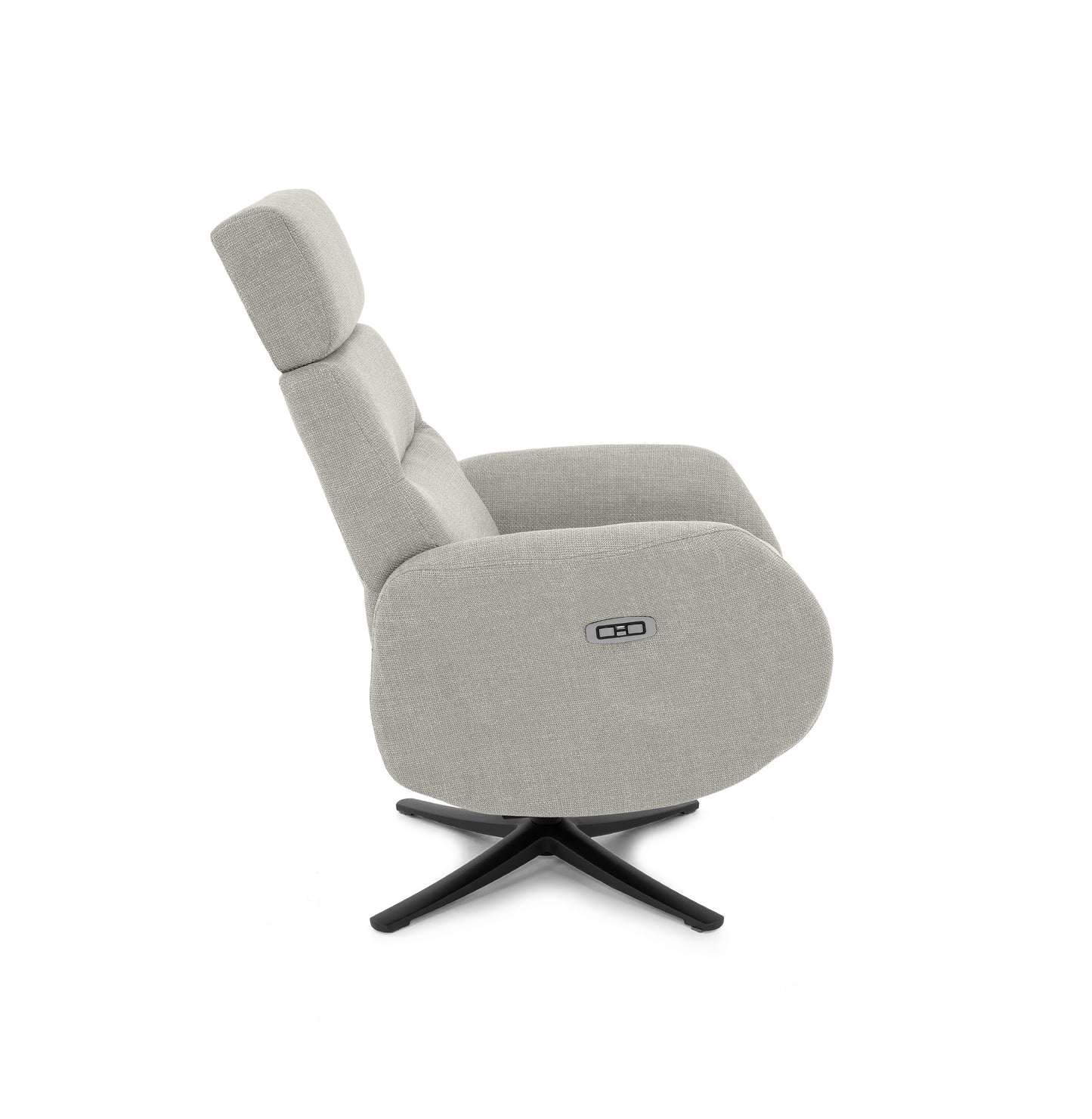 Sillón Relax Giratorio Marvin con 2 Motores Independientes | Cabezal Regulable en Altura y Posiciones | Botón Cierre Automático, Puerto USB y Tapizado Antimanchas Aquaclean