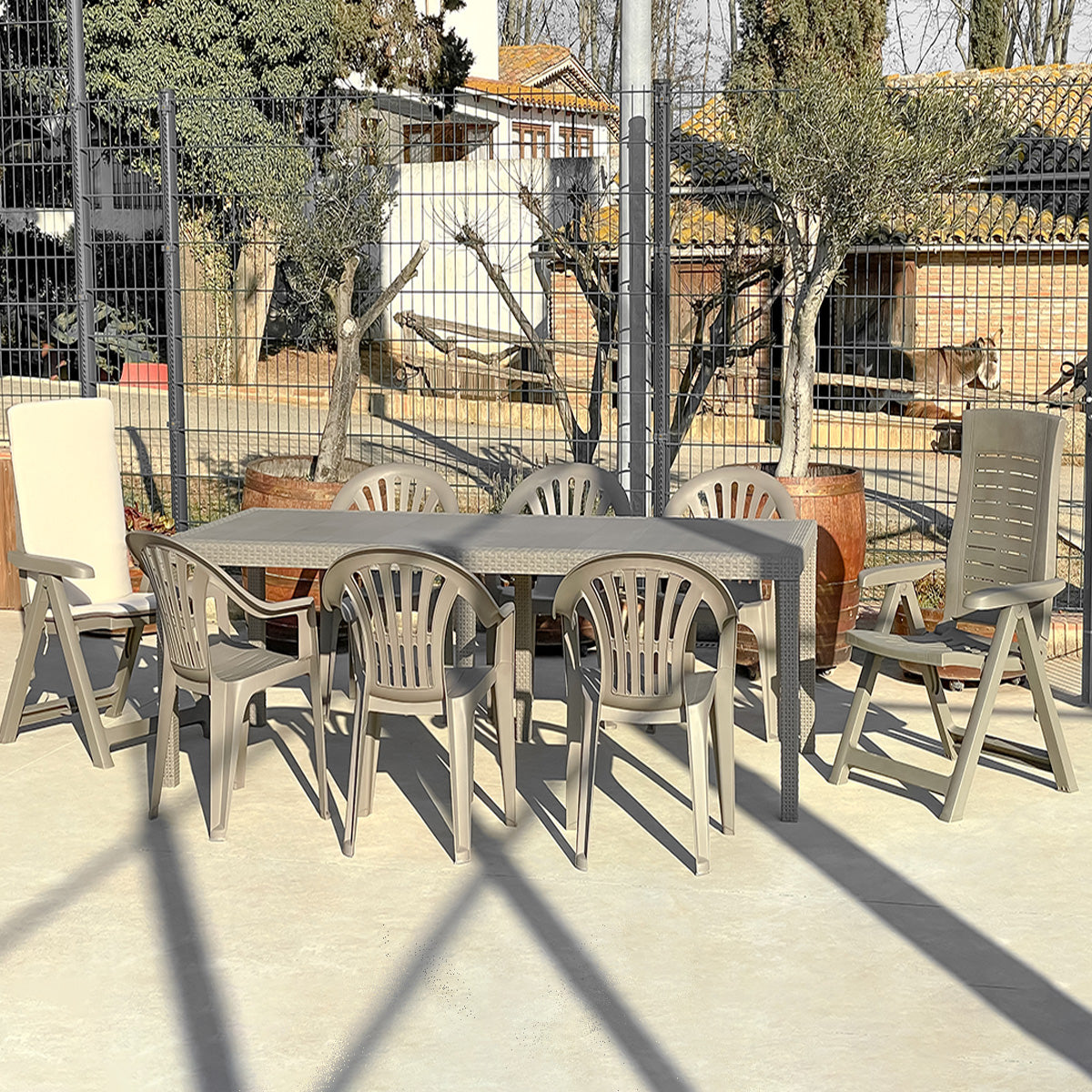 Sillas apilables jardín DANUBIO 54x56x81cm