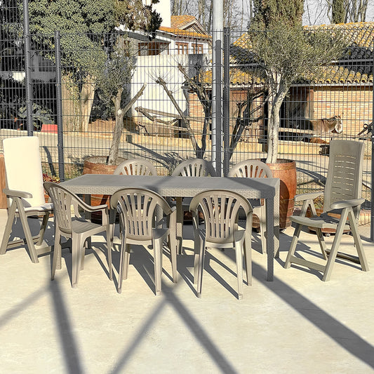 Set sillas plegables cuatro posiciones MONZA 58x62x108cm