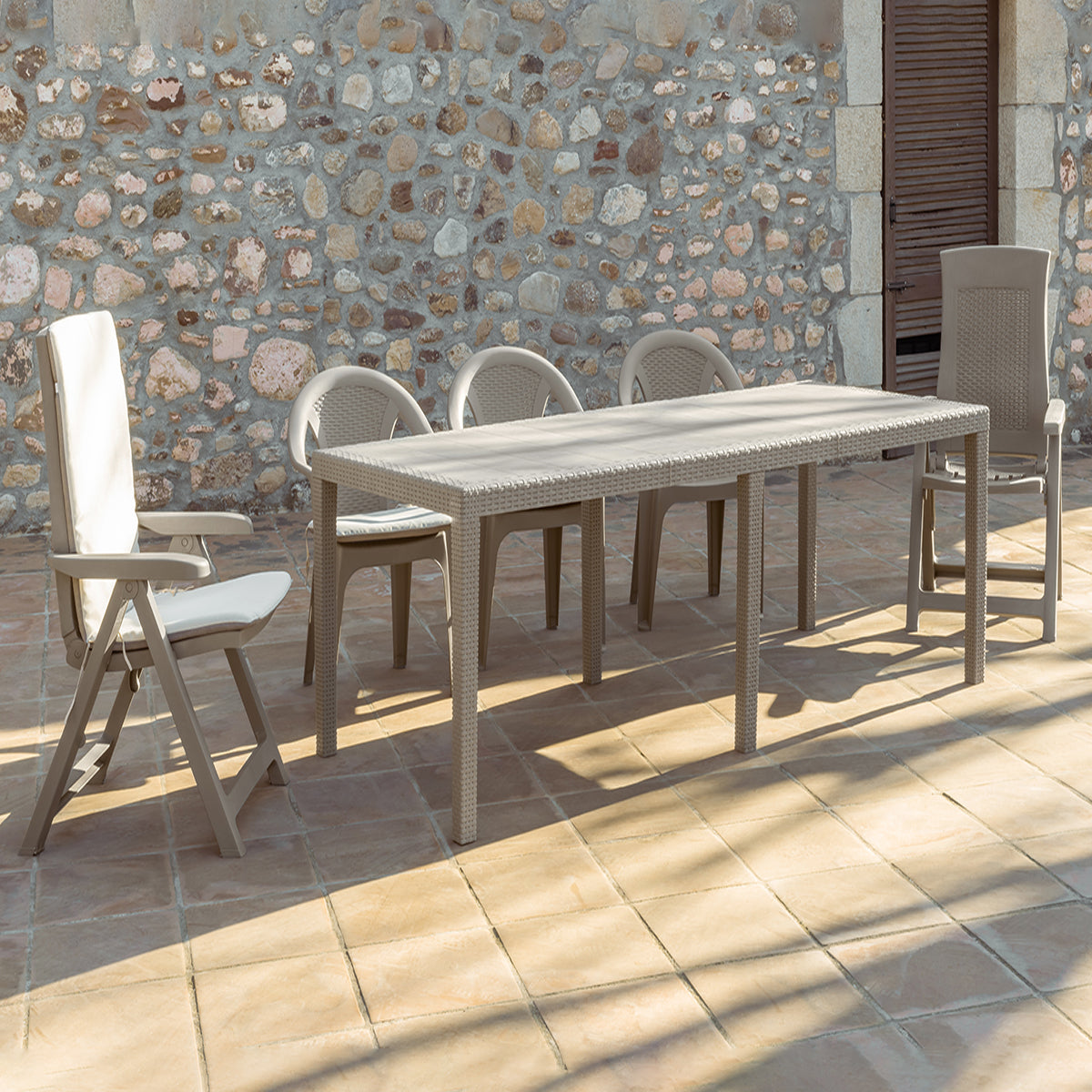 Set sillas plegable cuatro posiciones TORINO 59x67x106cm