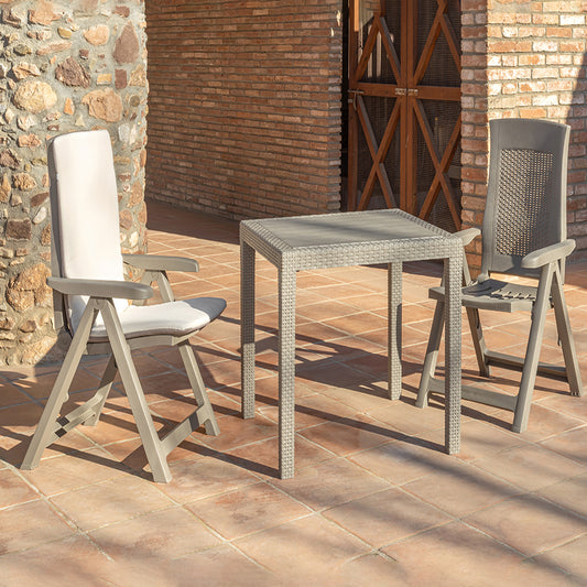 Set sillas plegable cuatro posiciones TORINO 59x67x106cm