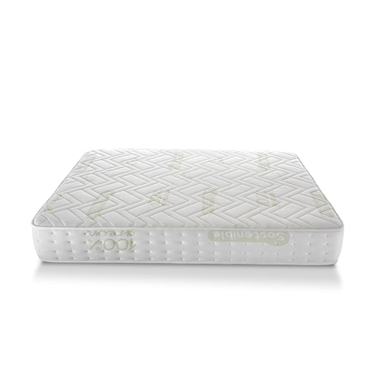 Colchón Sleep One organic H22 | Altura 22cm| Núcleo Bioform 45D Alta Densidad | Tejido Strech 100%GREEN-Algodón