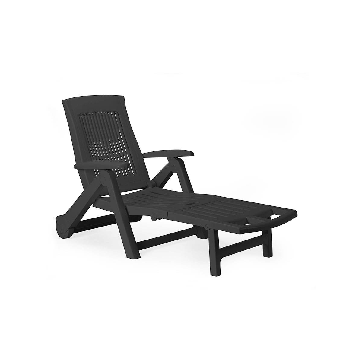 Tumbona con reposabrazos plegable JAMAICA 72x195x101cm