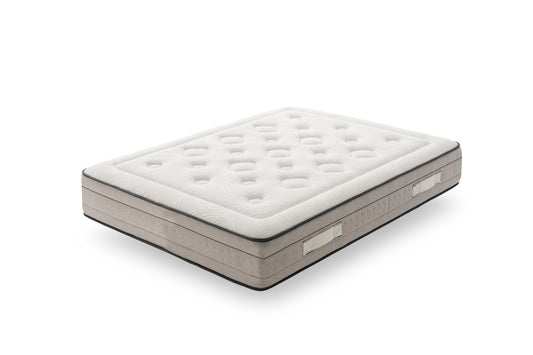 Colchón BREDA 31 cm Airtech y Visco Airgel 85D | Núcleo D50 con 5 Zonas de Confort | Firmeza Alta | Reversible Verano/Invierno | Transpirable, Antibacteriano e Hipoalergénico