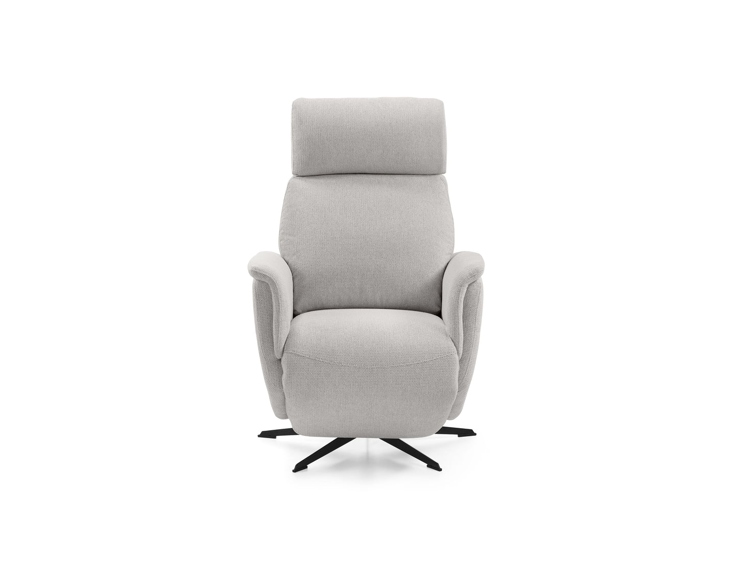 Sillón Relax Reclinable y Giratorio Morfeo | Tapizado Tela Antimanchas AquaClean 1 Motor Eléctrico, Cabezal Regulable, Reposapiés y Puerto USB-C