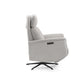 Sillón Relax Reclinable y Giratorio Morfeo | Tapizado Tela Antimanchas AquaClean 1 Motor Eléctrico, Cabezal Regulable, Reposapiés y Puerto USB-C