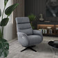 Sillón Relax Giratorio Marvin con 2 Motores Independientes | Cabezal Regulable en Altura y Posiciones | Botón Cierre Automático, Puerto USB y Tapizado Antimanchas Aquaclean