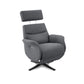 Sillón Relax Giratorio Marvin con 2 Motores Independientes | Cabezal Regulable en Altura y Posiciones | Botón Cierre Automático, Puerto USB y Tapizado Antimanchas Aquaclean