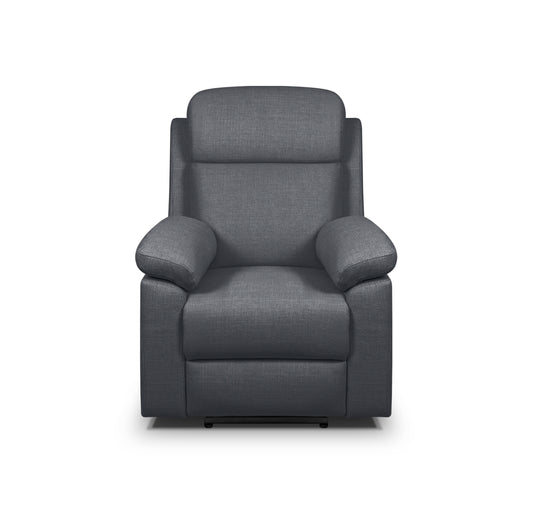 Sillón Relax Eléctrico Reclinable Dorian con 1 Motor | Tapizado Tela Antimanchas AquaClean | Muelles Ensacados MaxConfort | Estructura de Madera de Haya | Reposabrazos Laterales