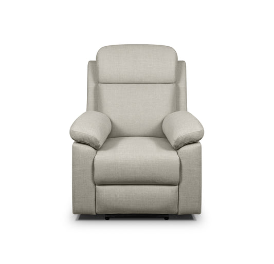 Sillón Relax Eléctrico Reclinable Dorian con 1 Motor | Tapizado Tela Antimanchas AquaClean | Muelles Ensacados MaxConfort | Estructura de Madera de Haya | Reposabrazos Laterales
