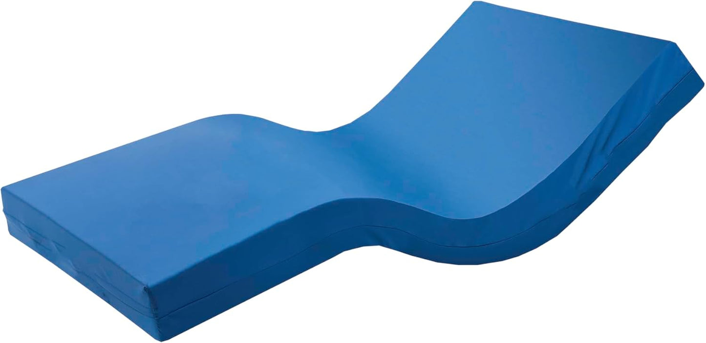Cama articulada eléctrica con colchón viscoelástico impermeable.
