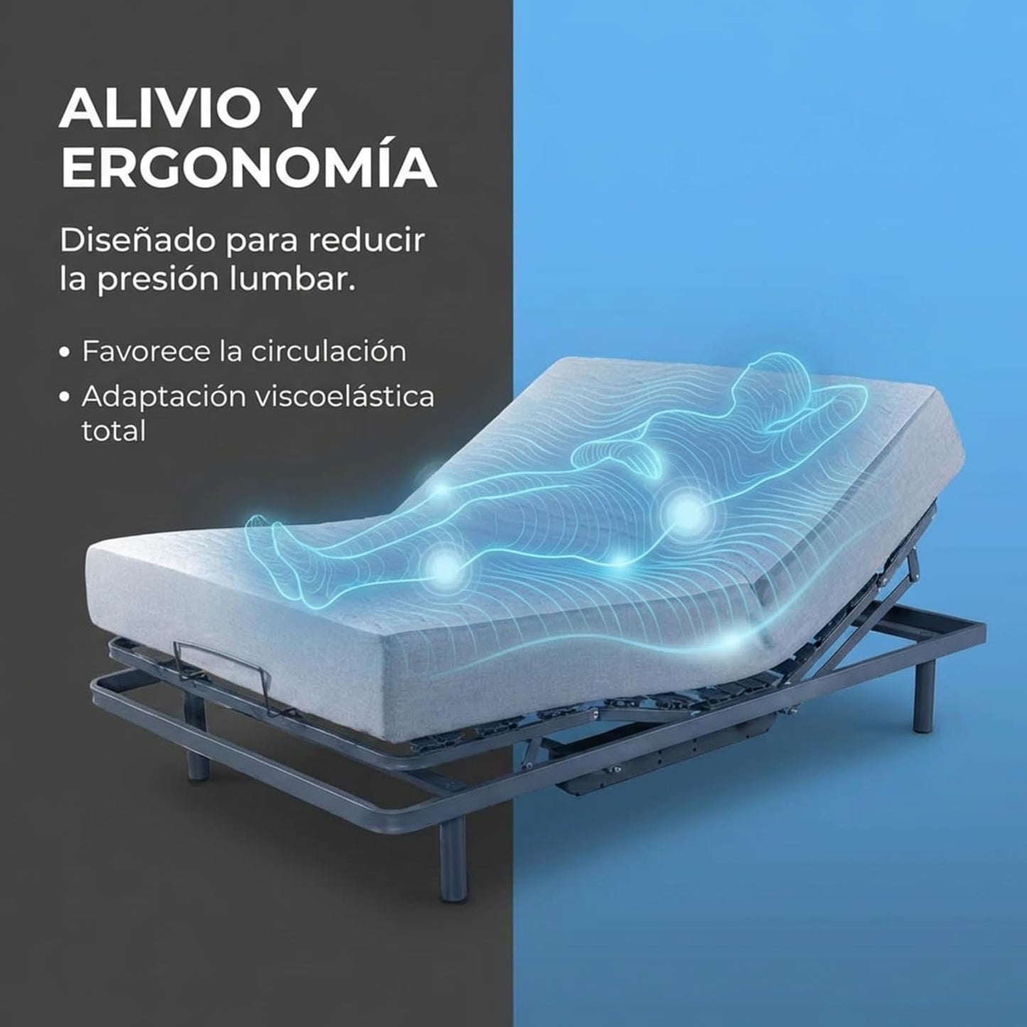 Cama Articulada Eléctrica Matrimonio