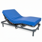 Cama articulada eléctrica con colchón viscoelástico impermeable.