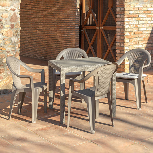 Mesa apilable exterior DAKAR 79x79x72cm