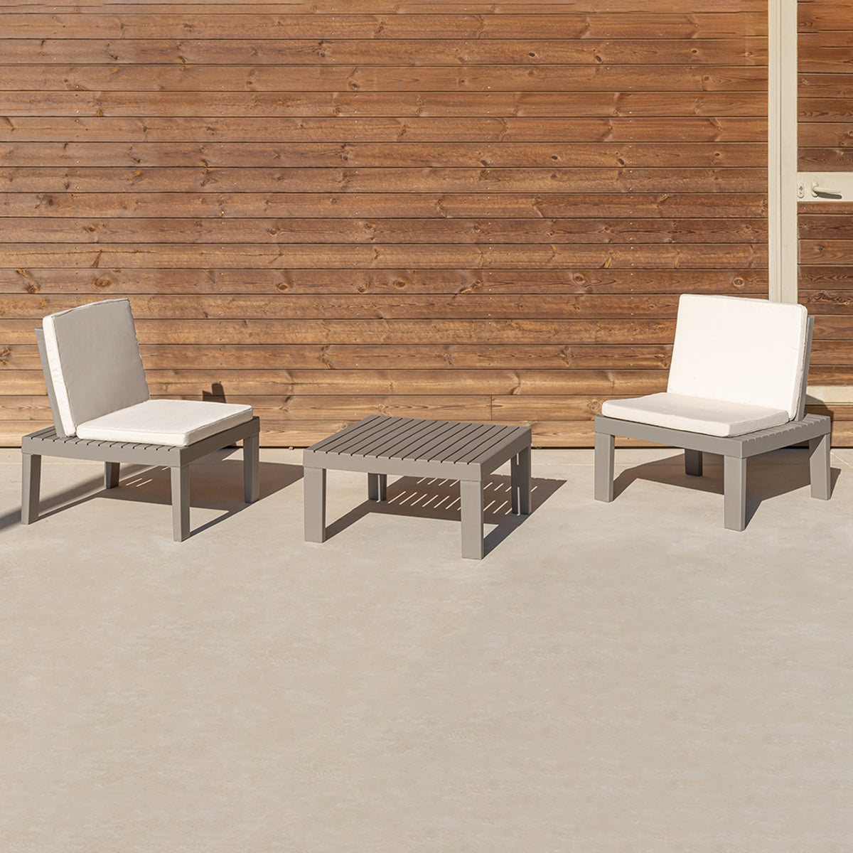 Mesa centro jardín BALTICO 65x65x32cm
